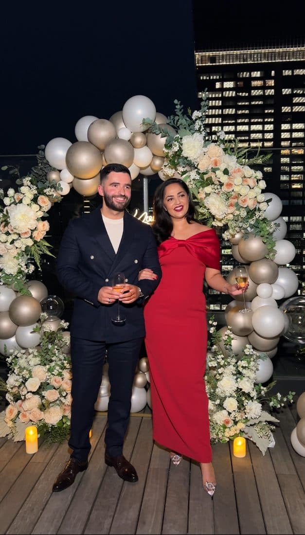 Daniel and Krena, the night we got engaged